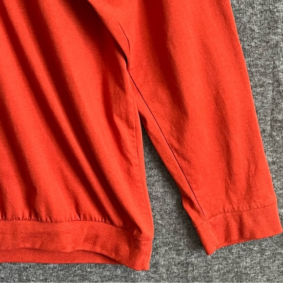 Haband Casual Joe Burnt Orange Long Sleeve Polo Shirt - Picture 4 of 9